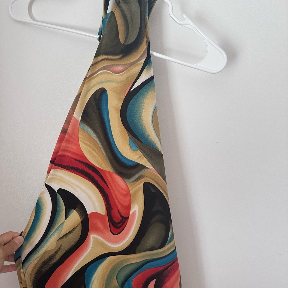 Multicolor Abstract Dress